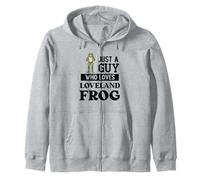 Just A Guy Who Loves Loveland Frog Zip Hoodie