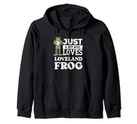 Just A Guy Who Loves Loveland Frog Zip Hoodie