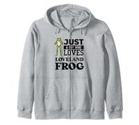 Just A Guy Who Loves Loveland Frog Zip Hoodie