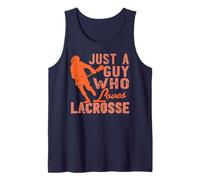 Just a Guy Who Loves Playing Lacrosse Passion Tank Top