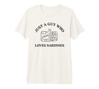Just a Guy who Loves Sardines Funny Sardine Humor Premium T-Shirt
