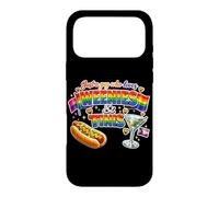 Just A Guy Who Loves Weenies and Tinis Martini Time Rainbow Case for iPhone 17 Pro Max