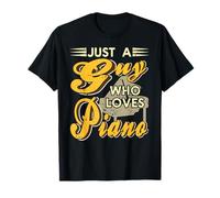 Just a Guy Who Really Loves Playing The Piano Humor T-Shirt