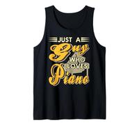 Just a Guy Who Really Loves Playing The Piano Humor Tank Top