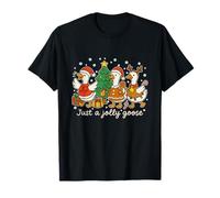 Just A Jolly Goose Santa Christmas Matching Family Xmas T-Shirt