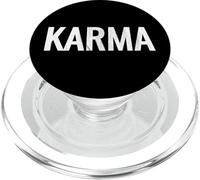 Just a KARMA Tshirt In Distressed Text Effect PopSockets PopGrip for MagSafe