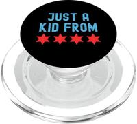 Just a kid from Chicago city flag PopSockets PopGrip for MagSafe