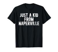 Just A Kid from Naperville Retro Love Hometown Naperville T-Shirt