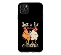 Just a Kid Who Loves Chickens Funny Toddler Chicken Lover Case for iPhone 11 Pro Max