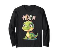 Just a Kid Who Loves Mama Hugs & Cute Dino Affirmations Long Sleeve T-Shirt