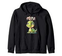 Just a Kid Who Loves Mama Hugs & Cute Dino Affirmations Zip Hoodie