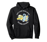 Just A Kid Who Loves Scuba Diving Bus Tentacles Pullover Hoodie