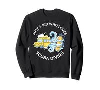 Just A Kid Who Loves Scuba Diving Bus Tentacles Sweatshirt