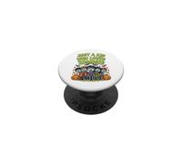 Just A Kid Who Loves Zombies Funny Halloween Kids PopSockets Adhesive PopGrip