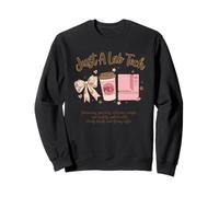 Just A Lab Tech Coquette Bow Graphic Sweatshirt