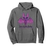 Just A Little Batty Cute Fluttering Bat Pullover Hoodie