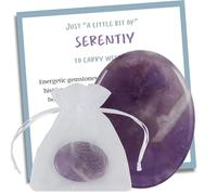 “Just A Little Bit” Energy Stones Gift, Healing Stones, Thinking of You Gifts, Divorce Gifts, Grief and Condolences Gifts, Divorce Gifts for Her (Amethyst Stone | Serenity)