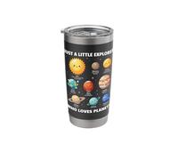 Just A Little Explorer Who Loves Planets Solar System Space Stainless Steel Insulated Tumbler