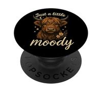 Just A Little Moody Highland Cattle PopSockets Adhesive PopGrip