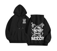 Just a Little Moody Highland Cow Graphic Hoodies Western Sweatshirts for Women Funny Cow Jumpers Jumpers for Women UK