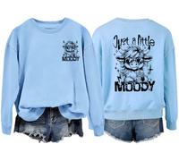 Just A Little Moody Sweatshirt Highland Cow Hoodie