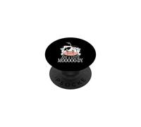 Just A Little Moooooo-dy Animal Farmer Cow Farming PopSockets Adhesive PopGrip