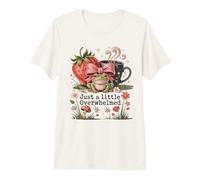 Just A Little Overwhelmed Cute Frog Strawberry Premium T-Shirt