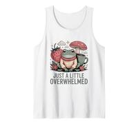 Just A Little Overwhelmed Cute Frog Tank Top