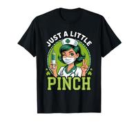 Just A Little Pinch Nurse Shamrock-St Patrick’s Day Nurse T-Shirt