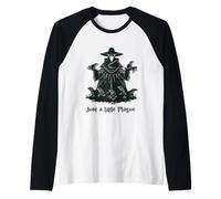 Just a Little Plague Frog Plague Doctor Raglan Baseball Tee
