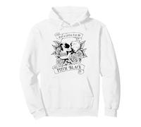 Just A Little Ray Of Pitch Black Funny Halloween Skull Pullover Hoodie