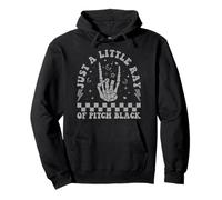 Just A Little Ray Of Pitch Black Goth Dark Humor Grunge Emo Pullover Hoodie