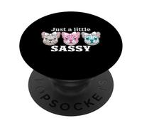 Just A Little Sassy French Bulldog Lover Dog Owner Mom PopSockets Adhesive PopGrip