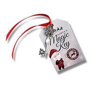 Just A Little Something Christmas Eve Box Fillers | Magic Santa Key | Reindeer Food | Naughty Nice | Xmas Eve | Stocking (Magic Key Santa (Silver))