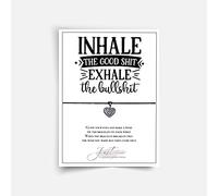 Just A Little Something Inhale The Good Shit Exhale The Bullshit Think Wish Bracelet A6 Silver Bracelet Gift