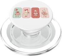 Just A Love Goose Heart Pink Silly Goose Valentine Days Girl PopSockets PopGrip for MagSafe