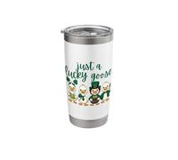 Just A Lucky Goose St Patrick's Day Stainless Steel Insulated Tumbler