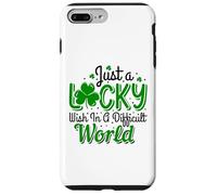 Just A Lucky Wish In A Dificult World Irish Mom Dad Boy Girl Case for iPhone 7 Plus/8 Plus