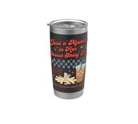 Just A Mama in Her String Cheese Era Retro Toddler Mom Stainless Steel Insulated Tumbler