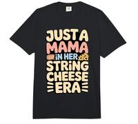 Just A Mama in Her String Cheese Era Snack Mom Comfort Colors Adult Heavyweight T-Shirt