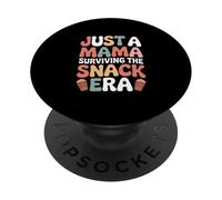 Just A Mama Surviving The Snack Era Funny Mom PopSockets Adhesive PopGrip