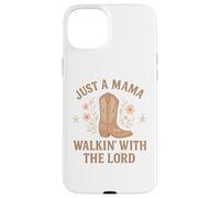 Just a Mama Walkin' With the Lord Faithful Mom Case for iPhone 15 Plus