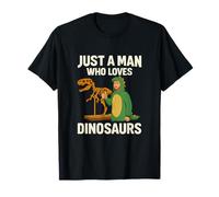 Just a Man Who Loves Dinosaurs T-Rex Skeleton novelty T-Shirt