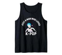 Just A Man Who Loves K-Pop Shirt Funny K-Pop Lover Tank Top