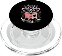 Just A Mom Enjoying Her Reading Time Bookworm PopSockets PopGrip for MagSafe