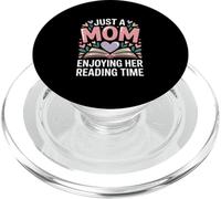 Just A Mom Enjoying Her Reading Time Bookworm PopSockets PopGrip for MagSafe