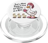Just a mom trying to keep her ducks in a row PopSockets PopGrip for MagSafe