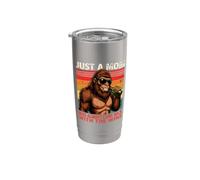 Just A Mom Who Always Came Back with The Wine Stainless Steel Insulated Tumbler