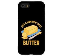 Just A Mom Who Loves Butter Snacking Chef Food Lover Cooking Case for iPhone SE (2020) / 7/8