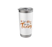 Just a Mom Who Loves Texas State Pride Cute Texas Mom Stainless Steel Insulated Tumbler